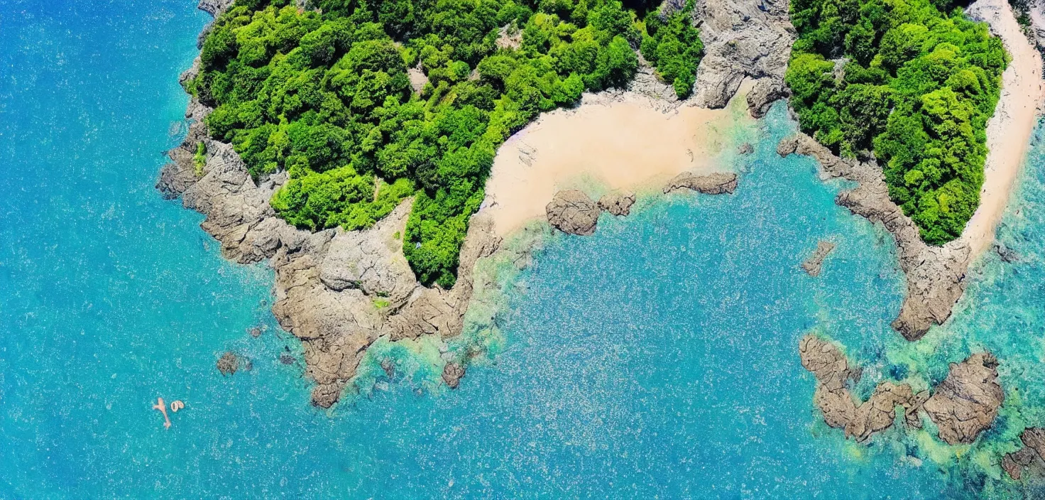 Image similar to it's a sleepy summer day, with the smell of the shore and water, greenery and heated earth, with the feeling of an open body and coolness only in the wind, it's the endless freedom and the blue of the huge sky that starts immediately from you