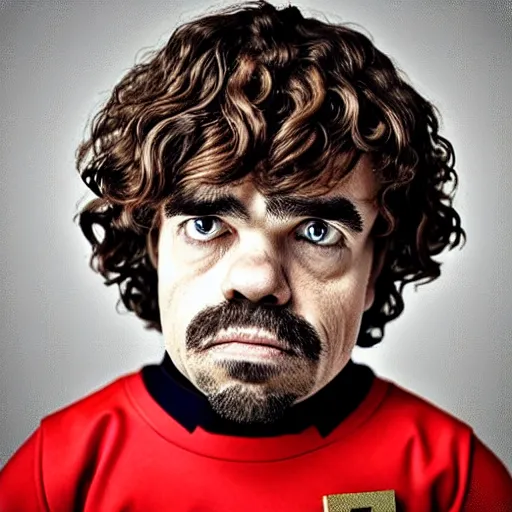 Image similar to “ headshot of peter dinklage as mario from super mario bros. ”