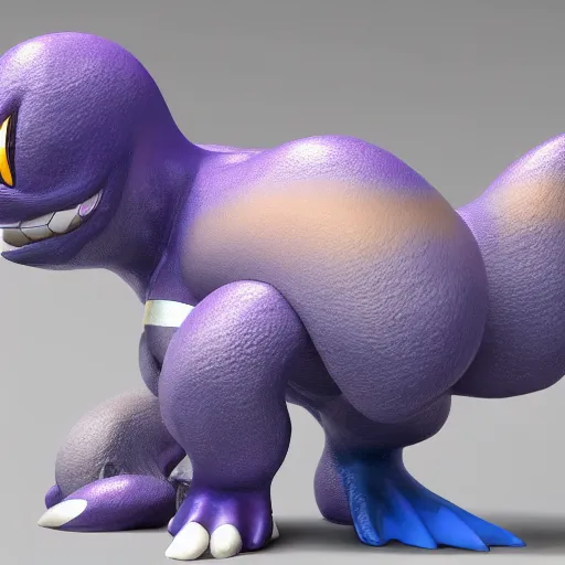 Image similar to the pokemon muk in real life, photorealistic unreal engine 5 render,