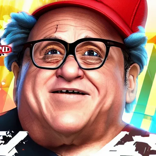 Image similar to Danny DeVito in Super Smash Brothers Ultimate, 4k HDR