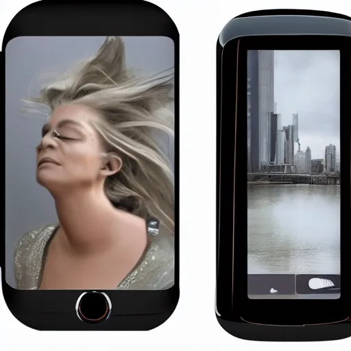 Image similar to smartphone inspired by zaha hadid