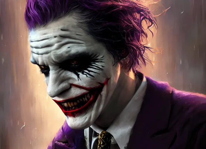 Image similar to highly detailed portrait of david dastmalchian as the joker, in batman : arkham asylum, stephen bliss, unreal engine, fantasy art by greg rutkowski, loish, rhads, ferdinand knab, makoto shinkai and lois van baarle, ilya kuvshinov, rossdraws, tom bagshaw, global illumination, radiant light, detailed and intricate environment