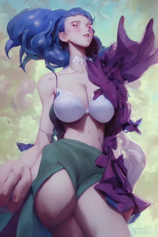 Image similar to A beautiful anime portrait of Felicia from darkstalkers , by Stanley Artgerm Lau, WLOP, Rossdraws, James Jean, Andrei Riabovitchev, Marc Simonetti, and Sakimichan, tranding on artstation