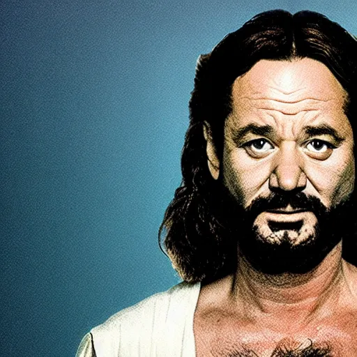 Prompt: bill murray as jesus