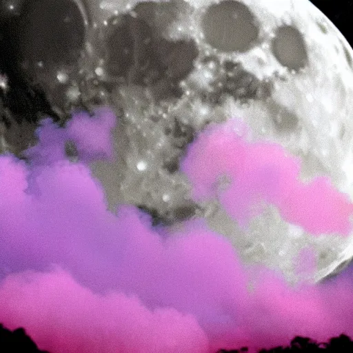 Prompt: candyfloss on the moon