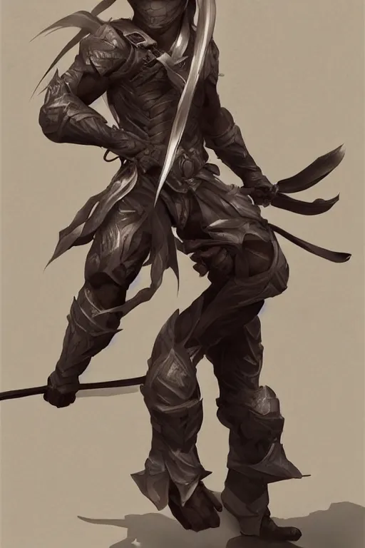 Image similar to a beautiful fullbody portrait of a cute male ninja by fenghua zhong. artstation, pinterest, ambient occlusion, volumetric light, digital art, highly detailed, fine detail, complex fantasy character, rendered in octane