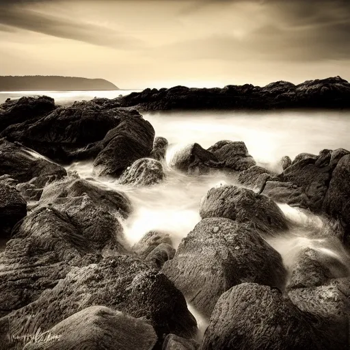 Image similar to dramatic rocky shore,