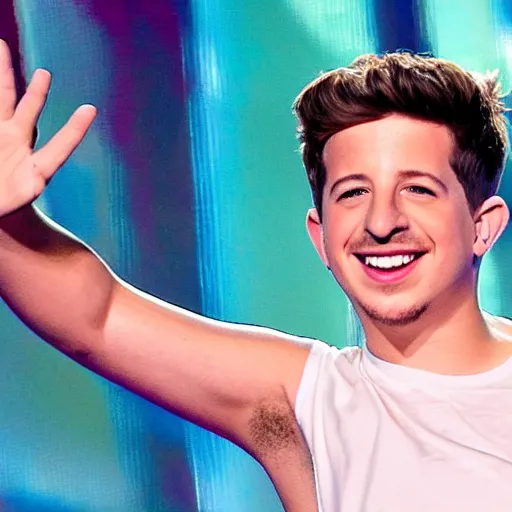 Image similar to charlie puth showing his arm pits