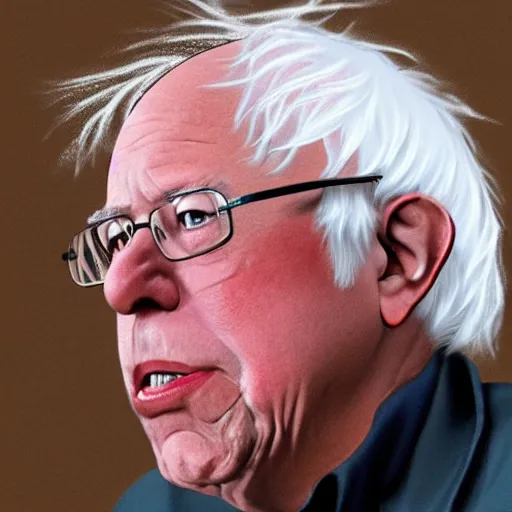 Prompt: Bernie Sanders by Studio Ghibli