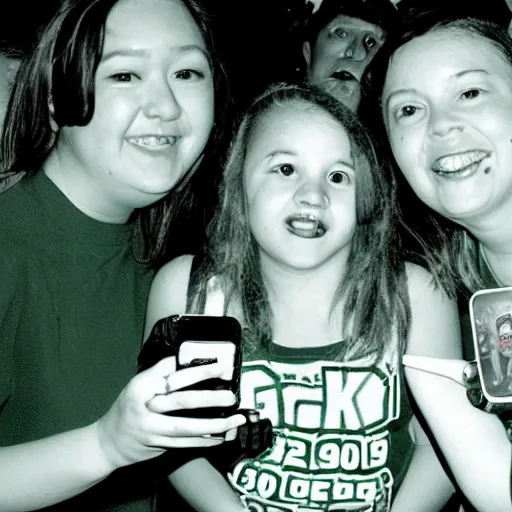 Prompt: y 2 k birthday party selfie, green monochrome 6 4 x 6 4 dot matrix resolution