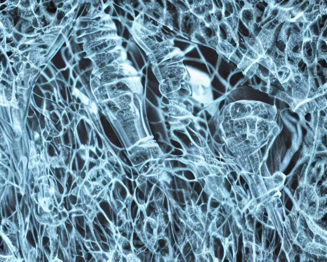 Image similar to a microscope image of human bone tissue, medical imaging, high resolution, 4 k