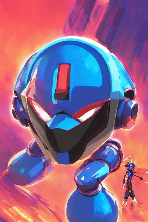 Image similar to robot ninja mask helmet megaman x zero rockman 2 0 2 2 switch game boss legacy collection fanart artsation, art gta 5 comics, behance hd by jesper ejsing, by rhads, makoto shinkai and lois van baarle, ilya kuvshinov, rossdraws global illumination ray tracing