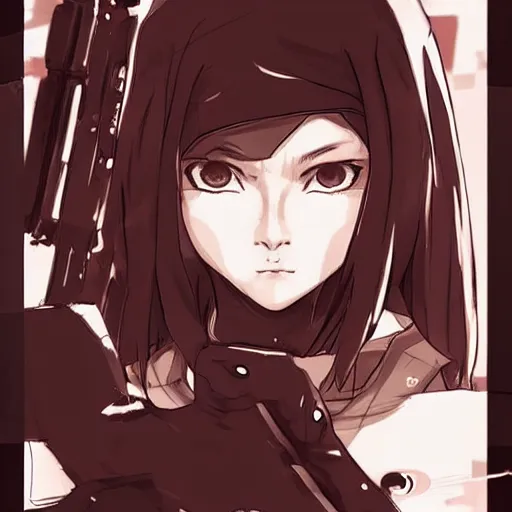 Image similar to 14 year old kristina pimenova, in the style of yoji shinkawa and naruto, epic concept art