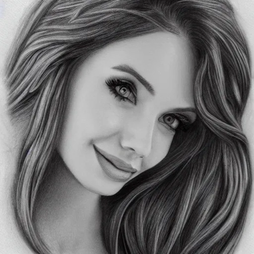 Prompt: amouranth pencil art, highly detailed