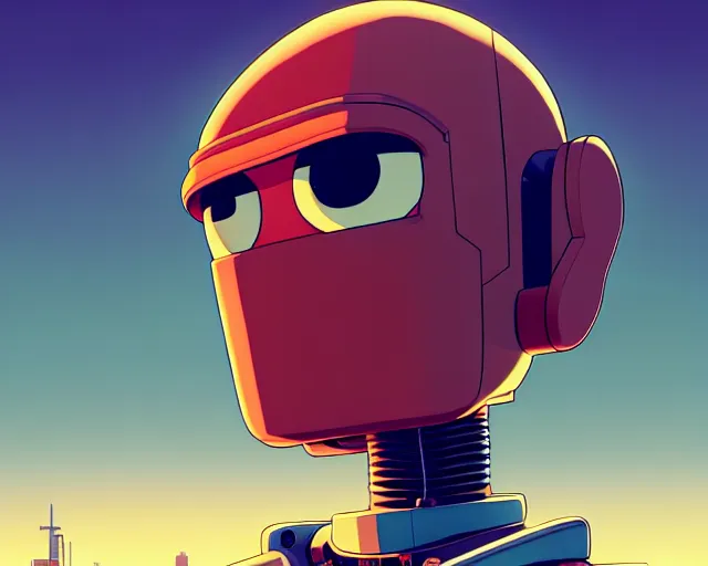 Prompt: robot shaped like peter from family guy, hyper - realistic, gta v cover art, cel shading, sharp focus, intricate, detailed, rhads, andreas rocha, makoto shinkai, lois van baarle, ilya kuvshinov, greg rutkowski, dynamic lighting, grunge aesthetic, 4 k