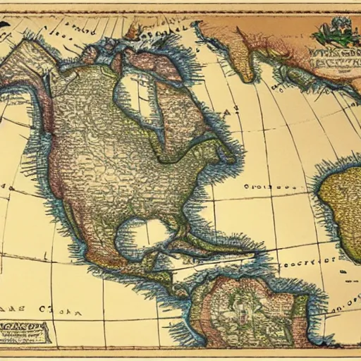 Image similar to a map of the americas