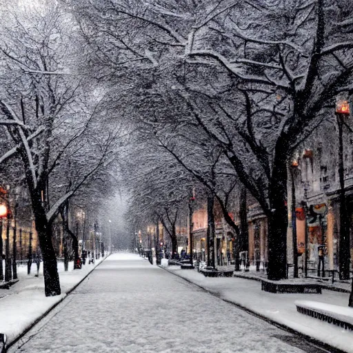 Prompt: Buenos Aires with snow
