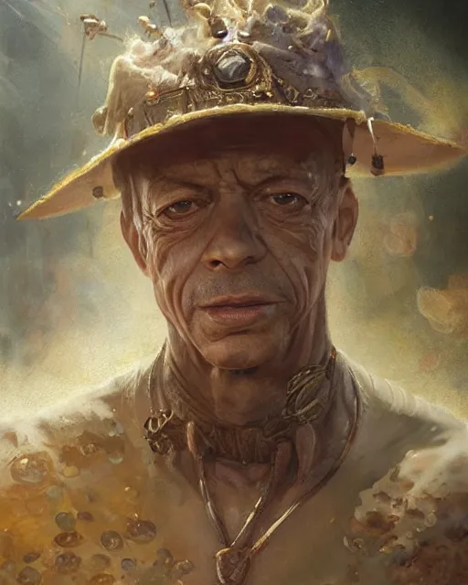 Image similar to portrait of don knotts, half man half limpet, fantasy character portrait, ultra realistic, concept art, intricate details, highly detailed by greg rutkowski, gaston bussiere, craig mullins, simon bisley