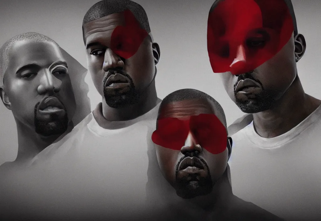Image similar to A photo of a movie based on the Kanye West album Yeezus, 8K concept art, realistic faces, detailed, digital art,
