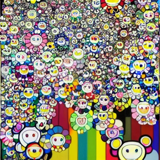 Image similar to art by takashi murakami