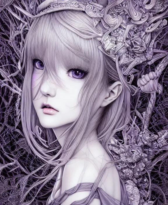 Image similar to ' lost in a lucid dream, my soul drifted away ', conservatively dressed, ultra great shadowing, ultra 3 d shadowing, ultra reflective surfaces, illustrated completely, ultra 8 k mega detailed pencil illustration, ultra detailed pencil illustration, intricate, epic composition, masterpiece, bold complimentary colors, very very kawaii, stunning masterfully illustrated by artgerm, range murata.