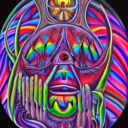 Image similar to misanthropy, the hate for people, airbrush art, shamanic dmt art, by basuki abdullah