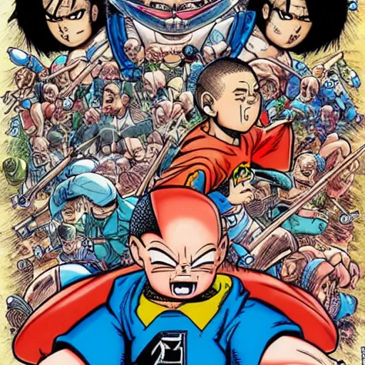 Image similar to billy butcher manga cover by akira toriyama, detailed, inked, beautiful, hyper realistic