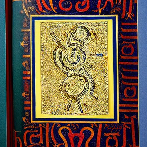 Prompt: the Book of Kells beautiful textures