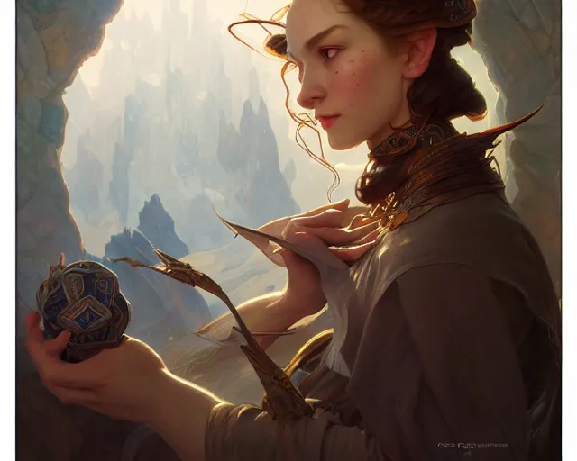 Prompt: photography of gustaf tenggren, deep focus, d & d, fantasy, intricate, elegant, highly detailed, digital painting, artstation, concept art, matte, sharp focus, illustration, hearthstone, art by artgerm and greg rutkowski and alphonse mucha