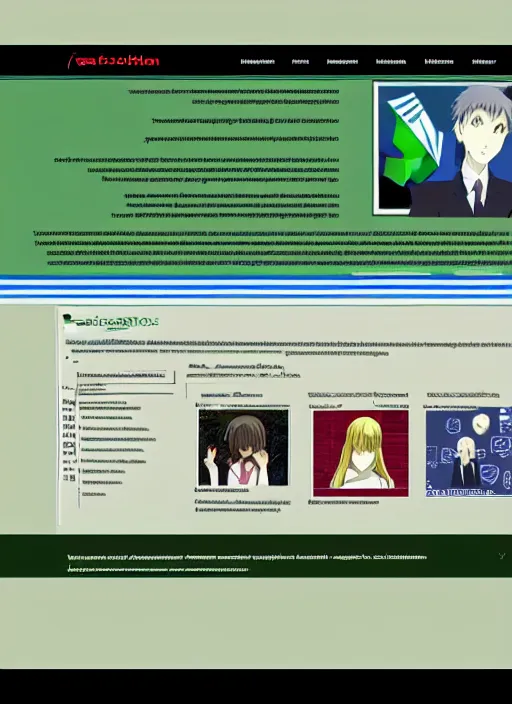 Prompt: website about sociology and statistics with ferns background in anime and windows 9 5 style