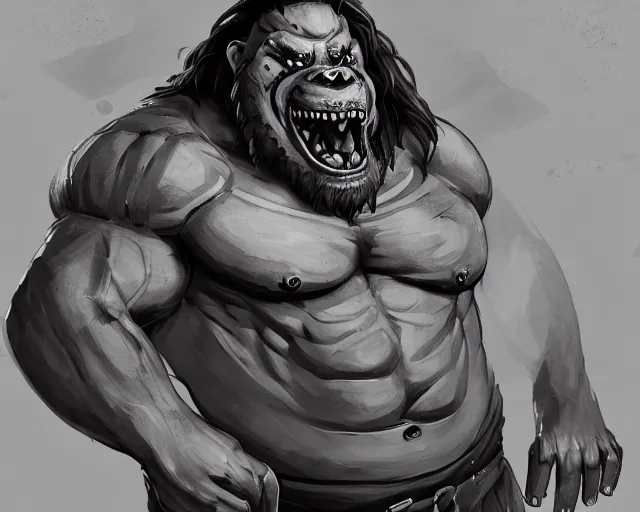 Prompt: sea of thieves character portrait concept art for a huge hulking muscular anthropomorphic alligator man with a humanoid body, cgsociety, trending on artstation, rare ltd,