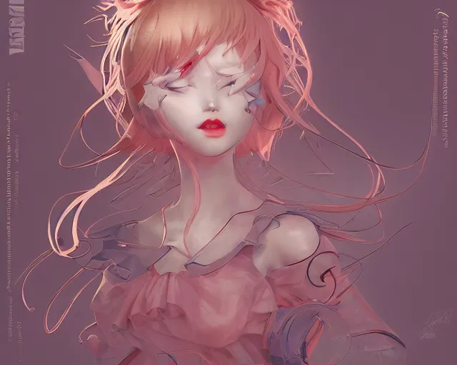 Image similar to James Jean isolated magical girl vinyl figure concept art, figure photography, smooth sharp focus, holographic undertones, anime stylized, high detail, ethereal lighting - H 640