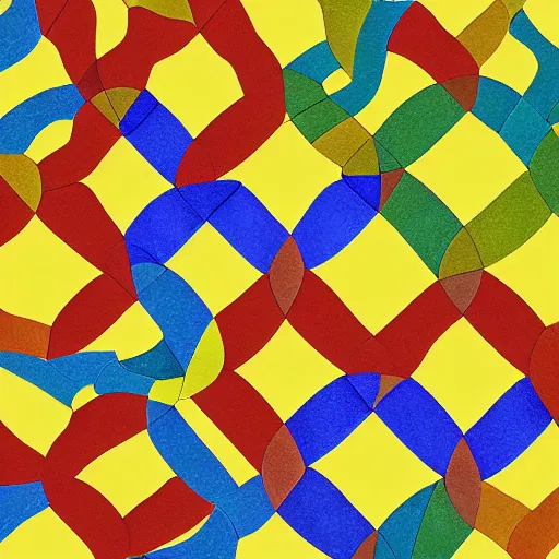 Image similar to tessellations made by a cubist