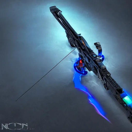 Prompt: a wrist mounted crossbow with blue fire inside the bolt, fantasy style, dramatic lighting, cinematic, establishing shot, extremely high detail, photo realistic, cinematic lighting, post processed, concept art, artstation, matte painting, style by eddie mendoza, raphael lacoste, alex ross