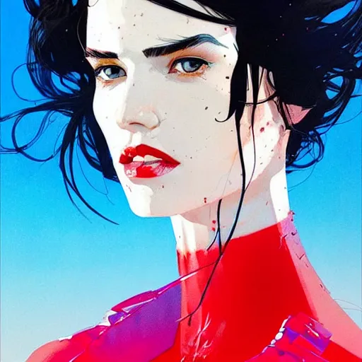 Prompt: portrait soft light, by frank mccarthy and conrad roset, inspired by flash gordon, paintbrush, fine,