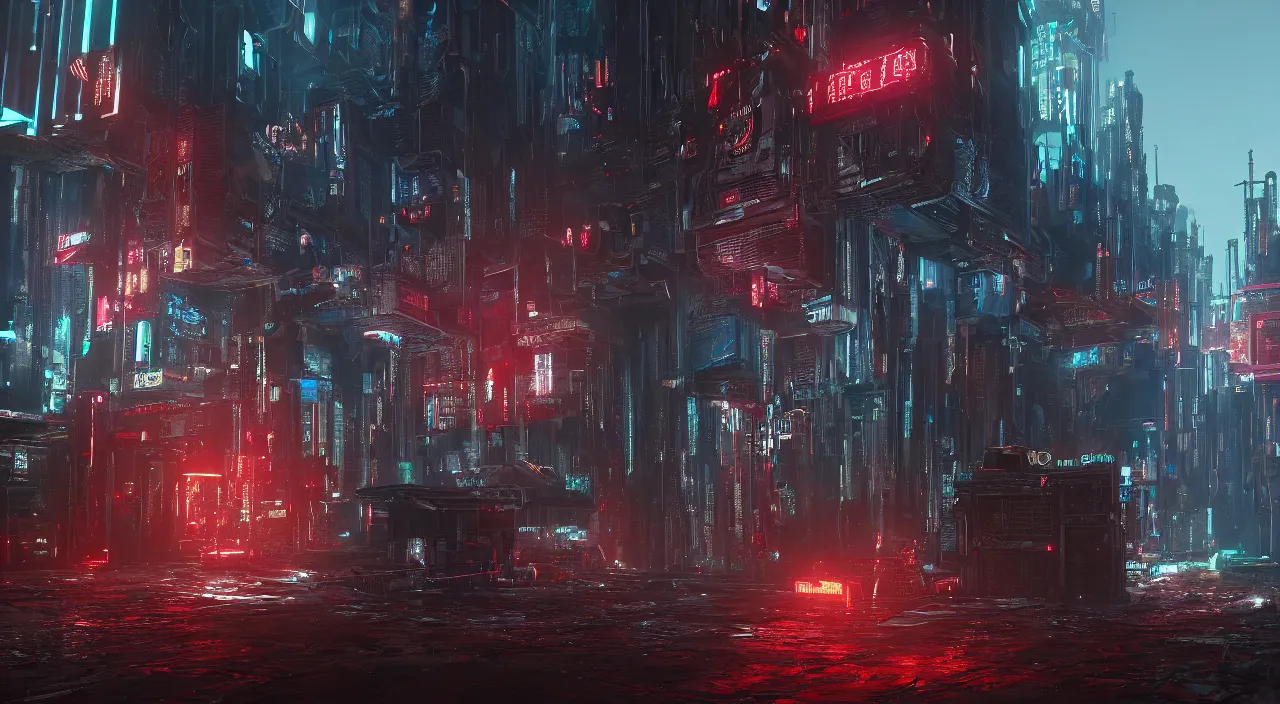 Image similar to a detailed cyberpunk gate to hell, 8 k resolution, detailed, unreal engine, octane render, trending on artstation, cinematic lighting