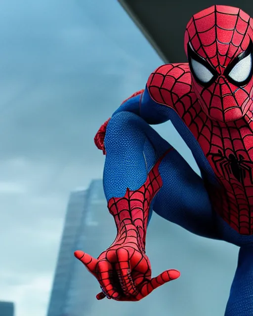 Image similar to A photo of an live-action animated SpiderMan movie starring emma watson. Emma watson face reveal. rendered in Unreal Engine, 8K concept art, detailed, cohesive, mixed media, volumetric lighting, ambient occlusion, 8K 3D, shot on Kodak Ektar