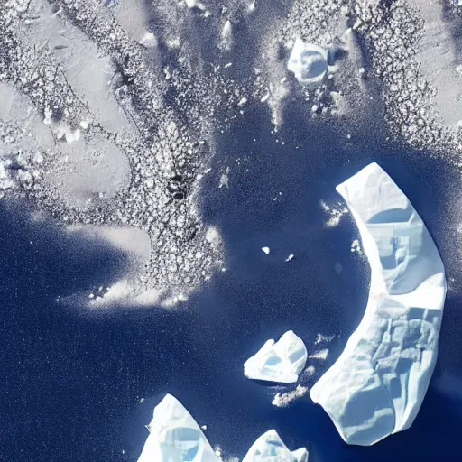 Prompt: antarctica from space