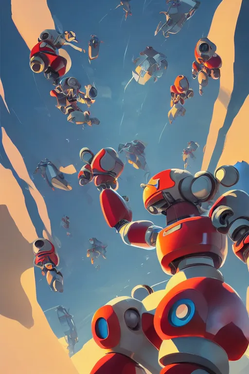 Image similar to metabots medabots medarotto medarot robot minimalist comics, behance hd by jesper ejsing, by rhads, makoto shinkai and lois van baarle, ilya kuvshinov, rossdraws global illumination ray tracing hdr radiating a glowing aura