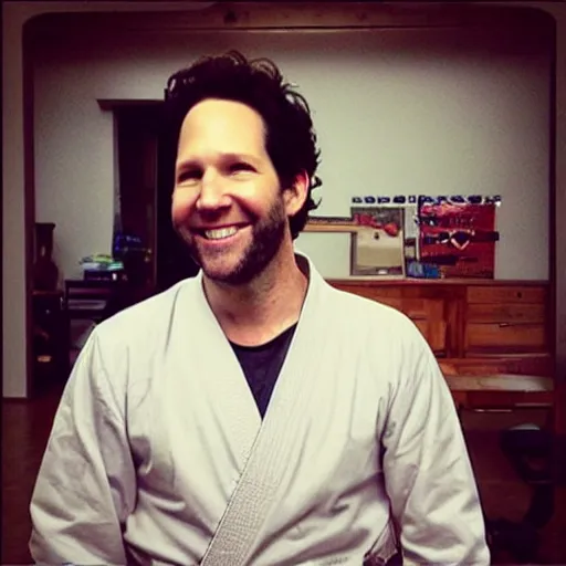 Prompt: “Paul Rudd in his Dojo”