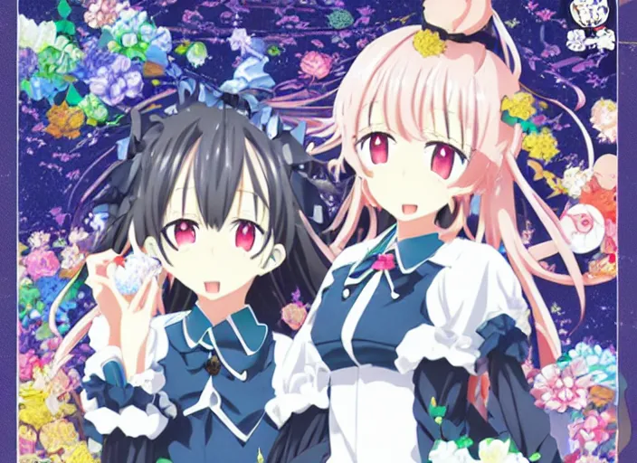 Prompt: moe tapestries goods ; kadokawa light novel, cover, ; visual nove