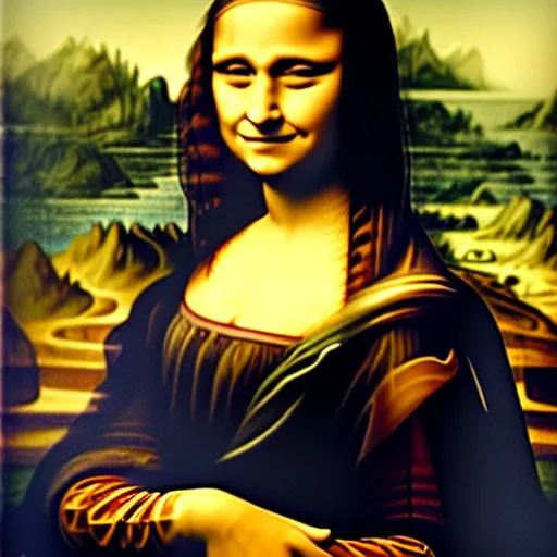 Image similar to Emma watson as the Mona Lisa by Leonardo da Vinci