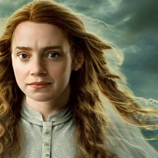 Prompt: hermione granger as galadriel