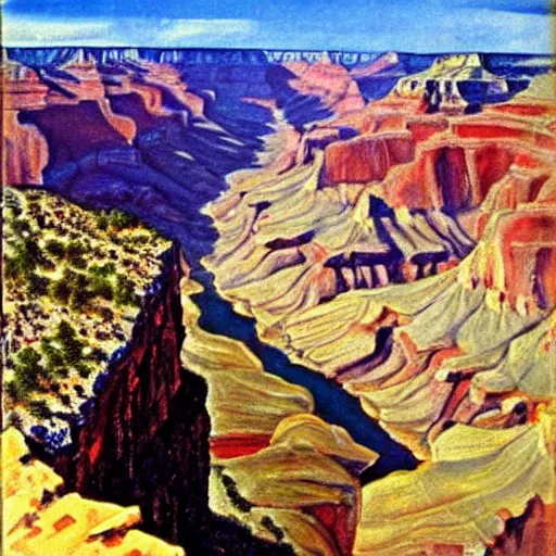 Prompt: Grand Canyon scene by Dali. FROG! FROG! FROG! FROG!