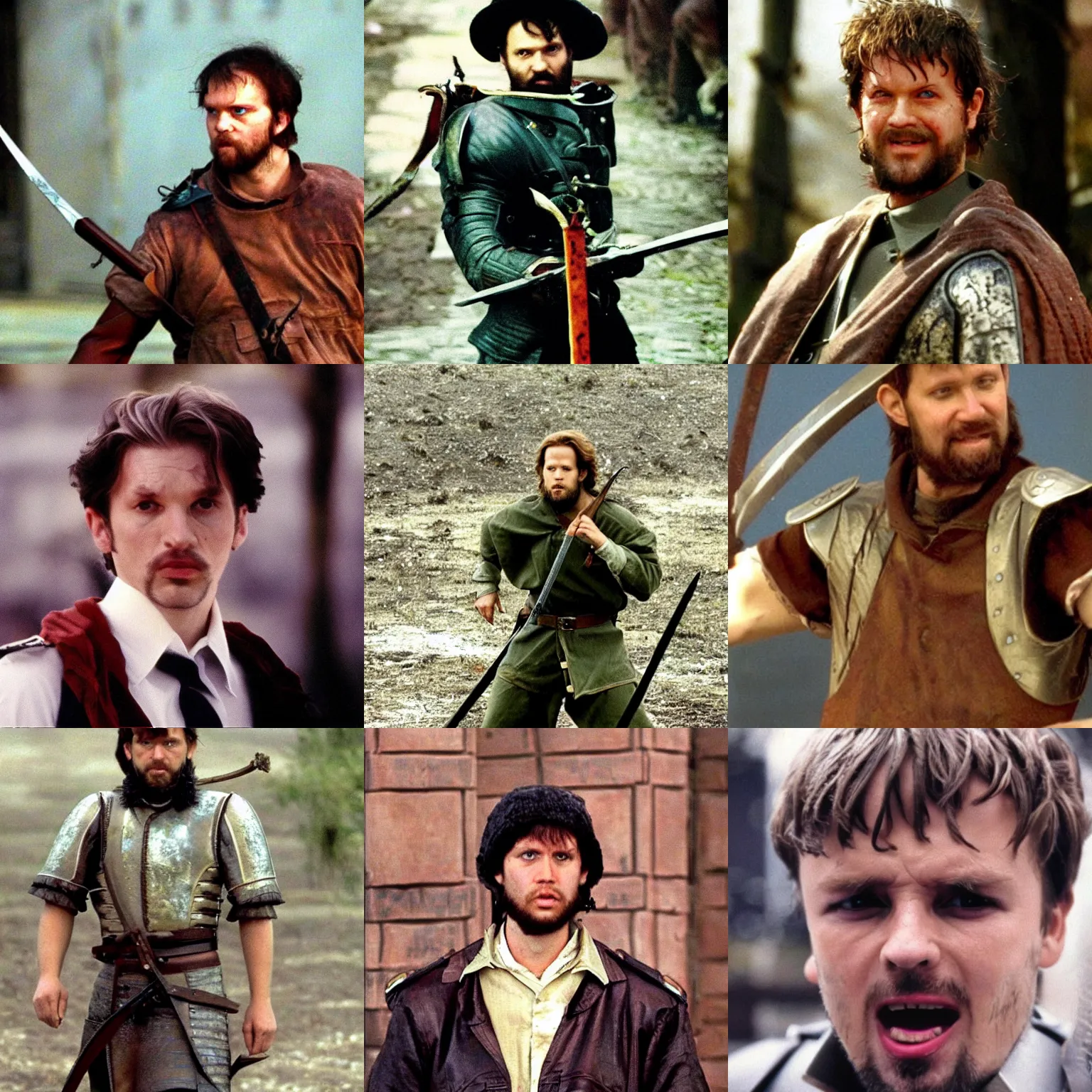 Prompt: thirty years old michał zebrowski as jan skrzetuski!!! in with fire and sword!!! ( 1 9 9 9 )