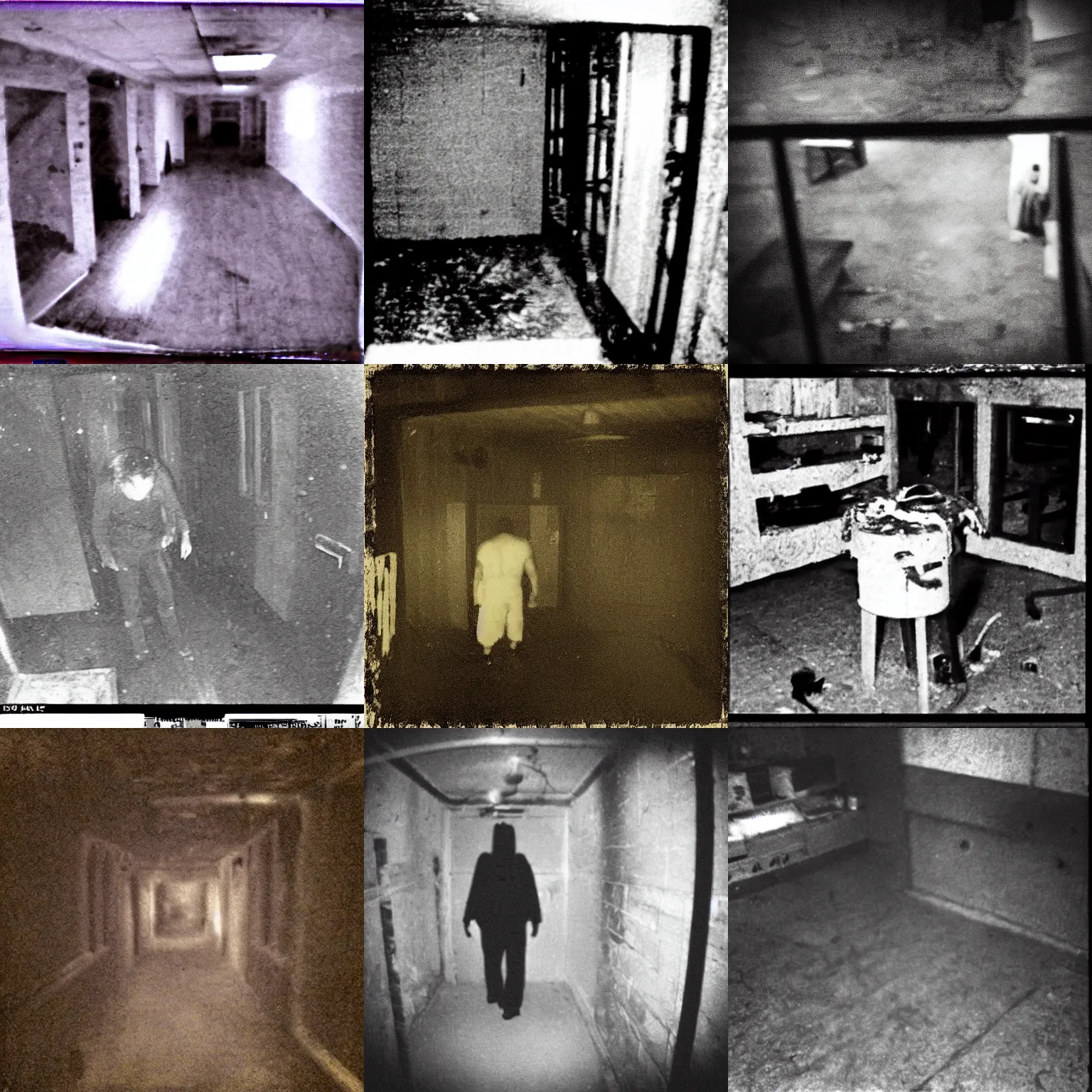 Prompt: “CCTV footage of a basement demon, found footage, horror, unsettling, grainy”