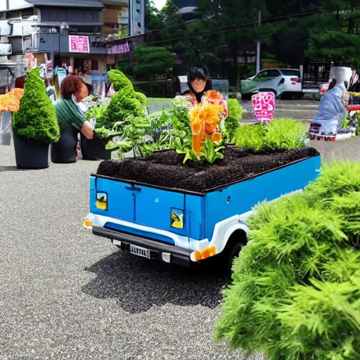 Image similar to Japan’s Kei-tora ‘Mini Truck’ Gardening Contest