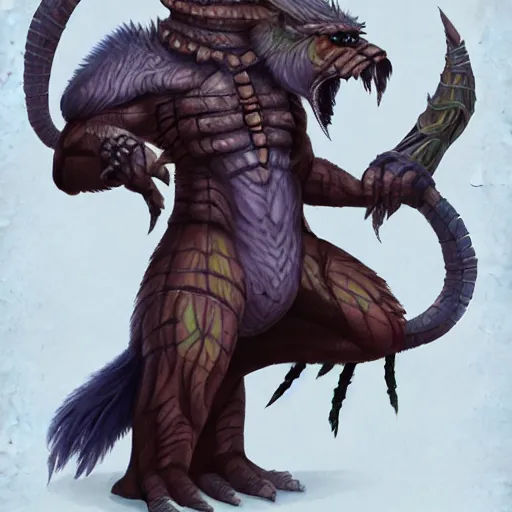 Prompt: fantasy creature concept art