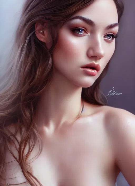 Prompt: a gorgeous female photo, professionally retouched, soft lighting, realistic, smooth face, full body shot, torso, dress, perfect eyes, wide angle, sharp focus on eyes, 8 k high definition, insanely detailed, intricate, elegant, art by artgerm and jason chan