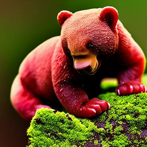 Image similar to wildlife photography of wild gummy bears